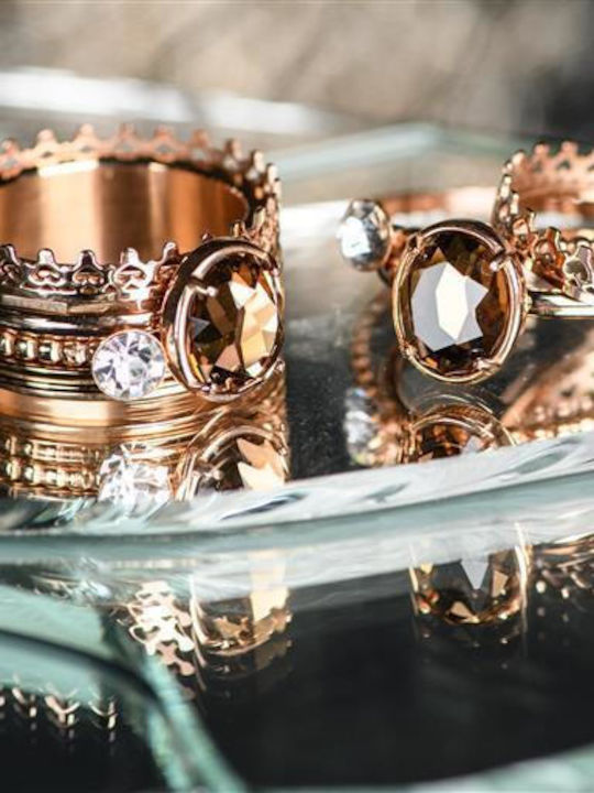 iXXXi Women's Ring with Stones Made of Steel