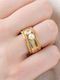 iXXXi Women's Silver Gold Plated Ring