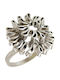 Handmade Blooming Flower Ring Silver 925