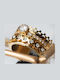 iXXXi Women's Ring with Zircon from Gold Plated Steel