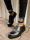 Leder Herren Freizeitschuhe Schwarz