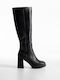 Women's Boots with High Heel Black X26-353-A-100-1-MAVRO