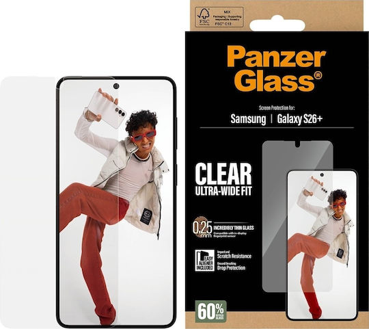 PanzerGlass Ultra-wide Fit Tempered Glass (Galaxy S26+)