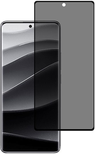 Anti-Spion Datenschutz Vollflächiges Gehärtetes Glas Xiaomi Redmi Note 13 Pro+ Schwarz