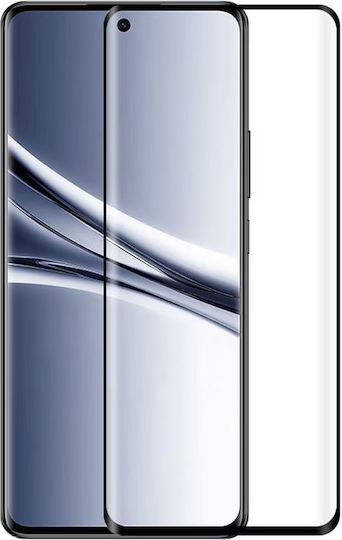 Techwave 5D 0.3mm Пълно Лепило Закалено Стъкло За Цялото Лице Черно (Redmi Note 15 Pro 5G)