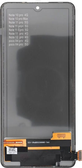 Incell Οθόνη με Μηχανισμό Αφής για Redmi Note 10 Pro 4g / 11 Pro / 12 Pro 4g (Μαύρο)