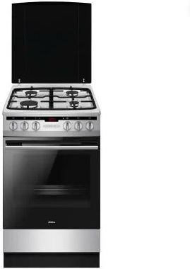 Amica Κουζίνα 65lt με Εστίες Υγραερίου Π50εκ. Inox