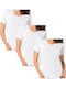 Short Sleeve Cotton Women's Tank Tops White 3Pack