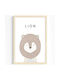 Wallity Kids Framed Wooden Wall Art 33x48cm