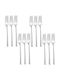 Raki Medea Set Of Silver Stainless Steel Table Forks 12 Pieces