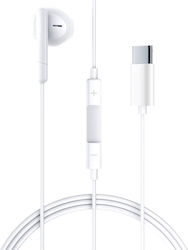 Acefast 49378 In Ear Handsfree Слушалки с Букса USB-C Бял Acefast 49378 In Ear Handsfree Слушалки с Букса USB-C Бял