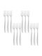Raki Annie Set Fruit Dessert Forks Stainless Silver 12 Pieces