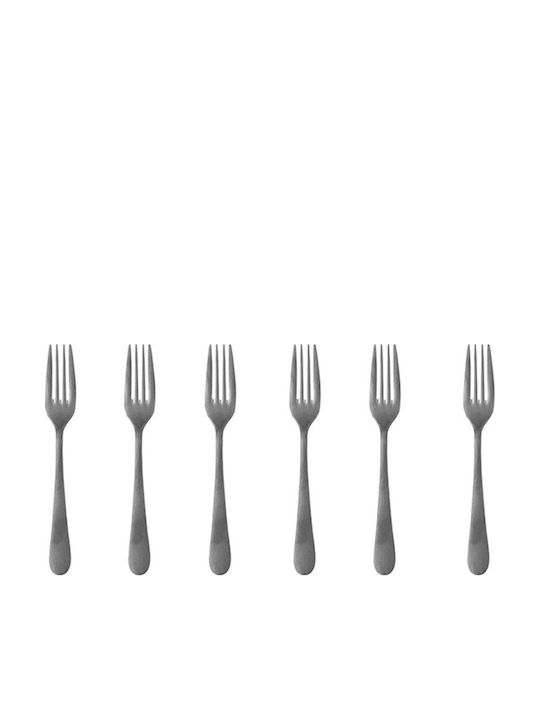 Raki Set Furculițe Alimentare Inox Gri 21.3cm 6 Bucăți