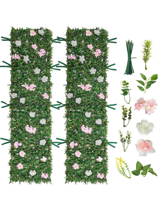 Vevor Luxury Artificial Flower Wall 2 Pieces 61 X 243.8 Cm Pet Friendly Rzzwqpjspjs3f1m0a001v0