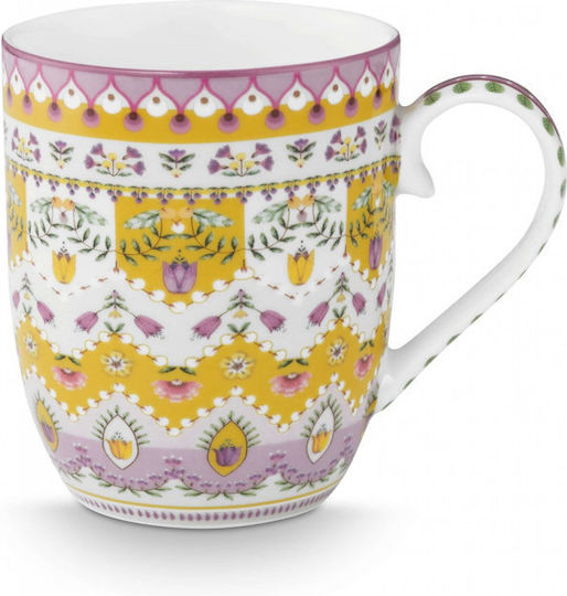 PiP Studio Lily & Lotus Mug Porcelain Multicolour 200ml