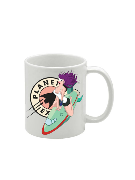 Weiße Tasse Futurama