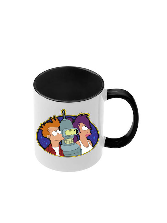 Futurama Tasse Mit Schwarze Griff Innen
