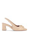 Pumps mit Mittelhohem Beigen Absatz