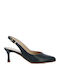 Leder Pumps Marineblau