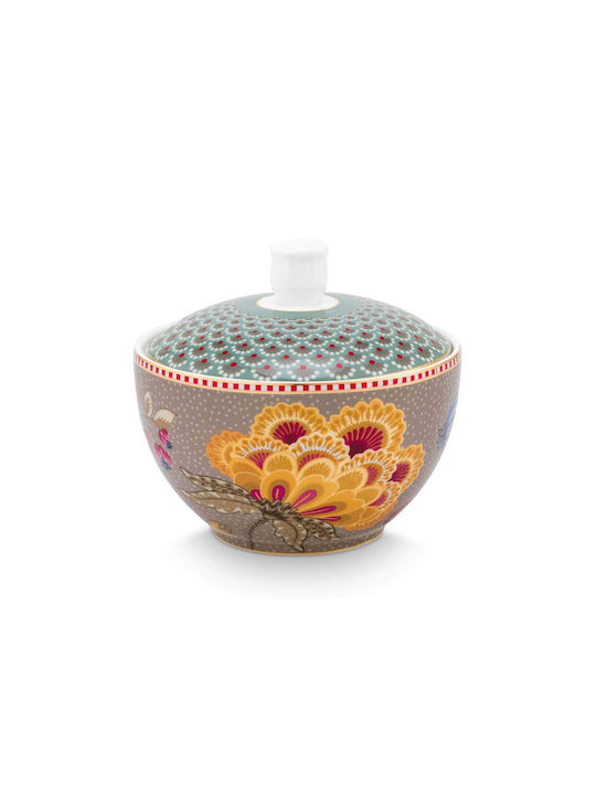 PiP Studio Blooming Tales Sugar Bowl Serving Porcelain Multicolour