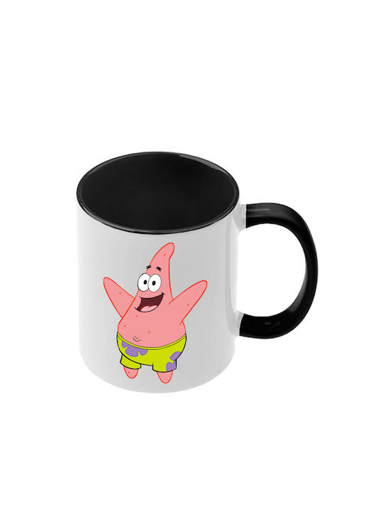 SpongeBob Mug Black Handle Interior