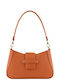 Damentasche Aus Leder Schulter Crossbody Orange