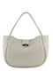 Leder Damen Schultertasche Beige