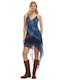 Summer Mini Evening Dress Marine