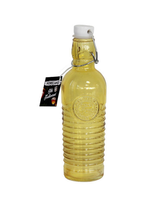 Raki Sticlă De Apă Din Sticlă Cu Clemă Galbenă 500ml