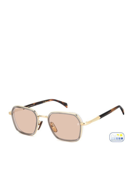 David Beckham Unisex Sunglasses with Brown Tort...