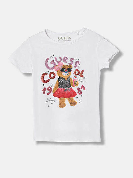 Guess Kinderoberteil Kurzärmelig Weiß