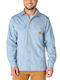 Μακρυμάνικo Overshirt σε Κανονική Γραμμή Γαλάζιο