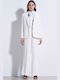 Matis Fashion Дълго Дамско Сако Off White