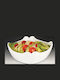 Raki Quadratische Salatschüssel Weiß 31x31cm