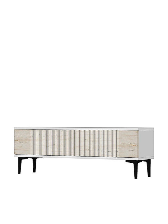 Έπιπλο Τηλεόρασης Corsa White-travertine Beige ...
