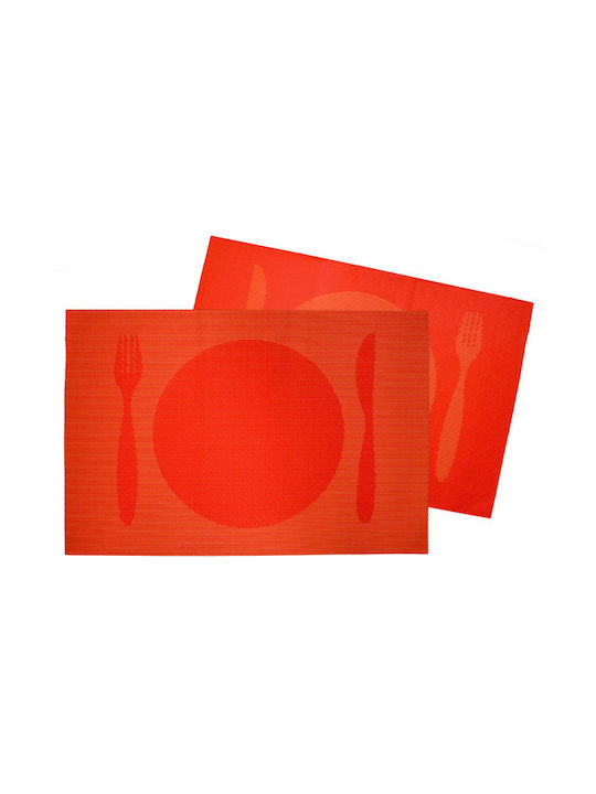 Raki Tischsets Kunststoff Orange 45x30cm Raki Tischsets Kunststoff Orange 45x30cm