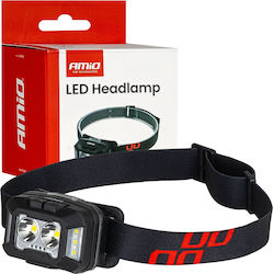 AMiO 04668 Επαναφορτιζόμενος Φακός Κεφαλής LED