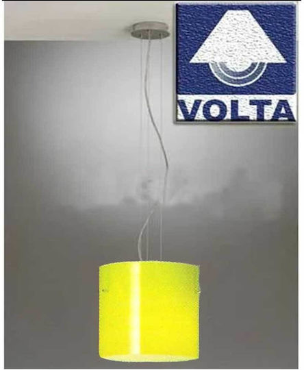 Volta Candelabru Suspendat Verde cu Soclu E27 28x28cm