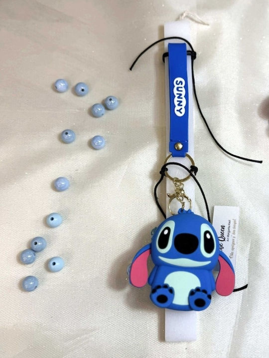 Easter Candle Lilo & Stitch Round Scented Blue