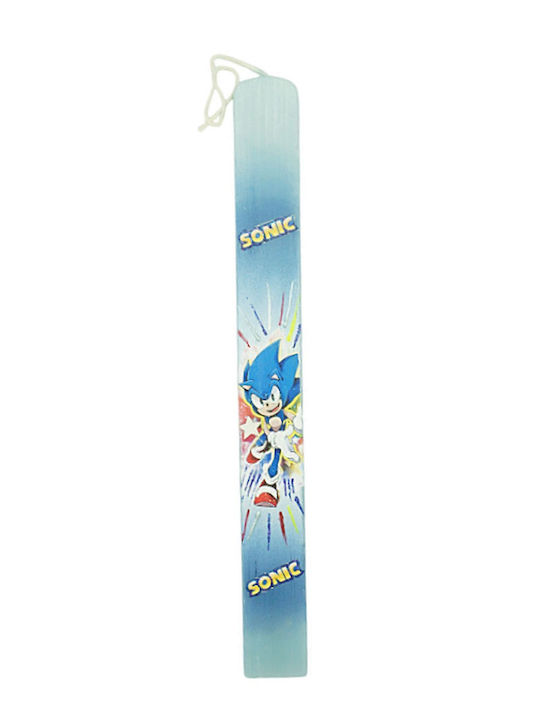 Osterkerze Sonic der Igel Blau