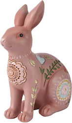 Iepure Rășină Sculptură Multicolor 9x15x20cm Fu...