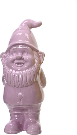 Ceramic Dwarf 25cm 10x9.5x25cm Purple Kaeming