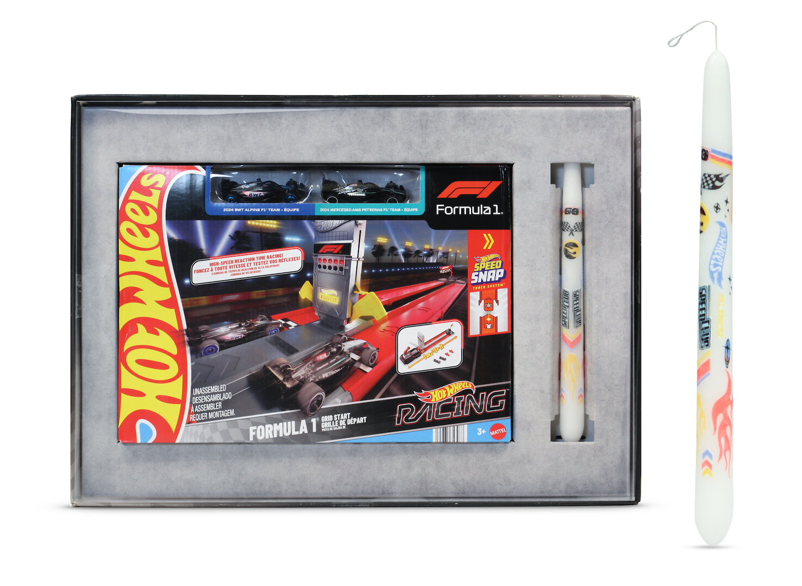 Παιχνιδολαμπάδα Racing Formula 1 Grid Start Track Set & 2 Die-Cast F1 ...