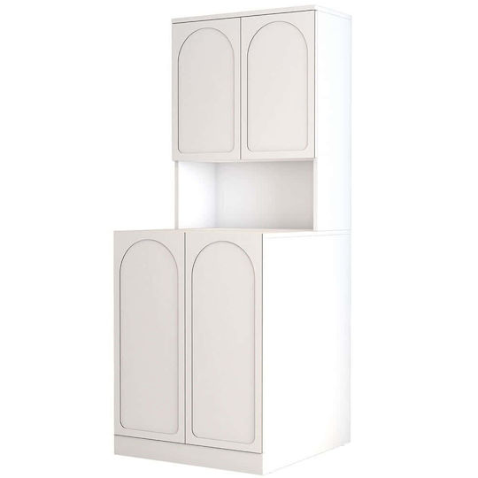 Hanah Home Ντουλάπι Μπάνιου Πλυντηρίου 73x70x183.5cm Λευκό