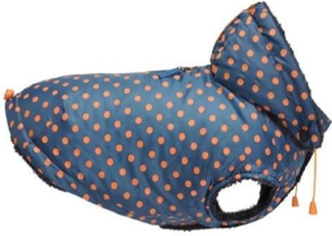 Camon Haină Pentru Câine Cu Glugă Albastră Cu Lungimea Spatelui 33 Cm