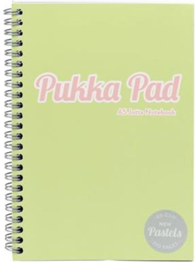 Pukka Pad Spirale Schulheft Geregelt A5 200 Papiereinlagen Grünes