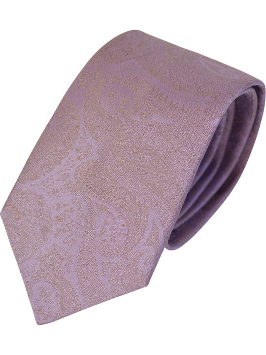 Boss Men's Silk Tie Printed in Purple Colour