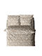 White Fabric Einzelbettbezug 170x250 Sova Beiges