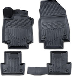 Σετ Μπροστινά και Πίσω 4τμχ για Renault Clio 2012-2019 Μαύρα Σετ Μπροστινά και Πίσω 4τμχ για Renault Clio 2012-2019 Μαύρα