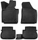Set Față și Spate Covoare Auto 4 Bucăți Pentru VW Caddy 2004-2020 Negre